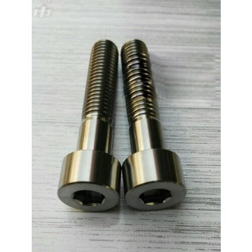 1pcs M12 titanium alloy screw bolt Allen column head screws hex socket cup bolts Ti machine thread nail