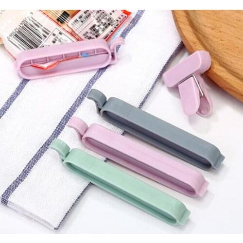 12Pcs/set Plastic Bag Sealer Snack Fresh Food Storage Bag Clips Vacuum Sealer Clamp Kitchen Tool Home Food Close Clip Seal