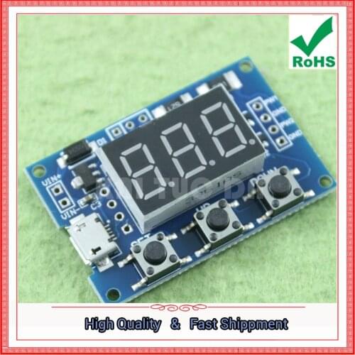 2way PWM pulse frequency duty cycle adjustable module square wave rectangular wave signal generator step-driven board