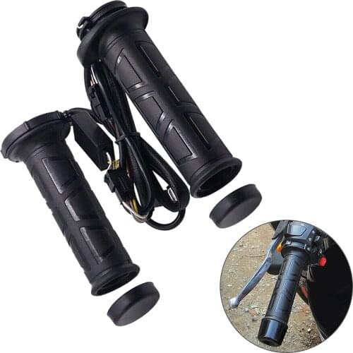 2pcs 12V Motorcycle Electric Heated Handle Multi-speed Adjustable Heating Grips