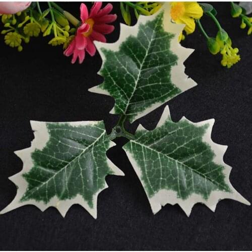 20pcs Artificial mistletoe leaves Christmas decor leaves/ 60head Red berry DIY flower wreath home decor accessories