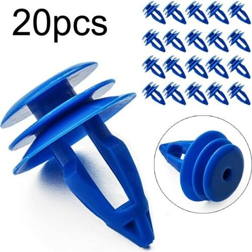 20pcs Plastic Clips Car Door Guard Front Rear Wheel Arch Trim Fastener Clips Kit Fit For Range Rover Evoque LR027255