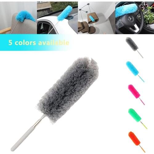 2021 Adjustable Microfiber Dusting Brush Extend Stretch Feather Home Duster Air-condition Car Furniture Household Cleaning Brush
