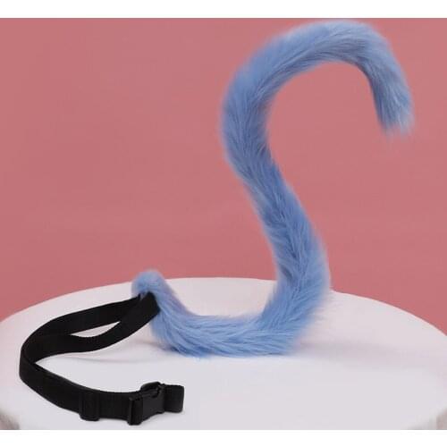 Free Shippin Handmade Cat Tail Fox Cute Cat Costume Decoration Animal Extra Accessories Plush Simulation Accessories Animal Tail
