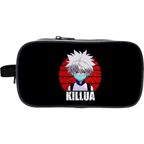 Hunter X Hunter Pencil Case Boy Girl School Supplies Multifunction Pencil Case Cosmetic Bag Student Stationery Storage Bags