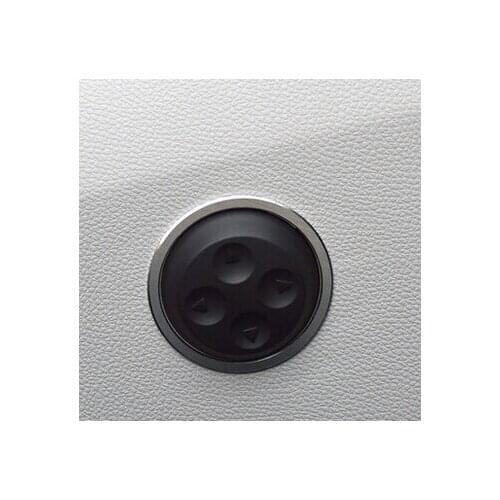 Cotochsun Car Seat Lumbar Support Adjustment Decorative Ring Sticker case For Benz Glk200 Glk260 Glk300 2013-2017