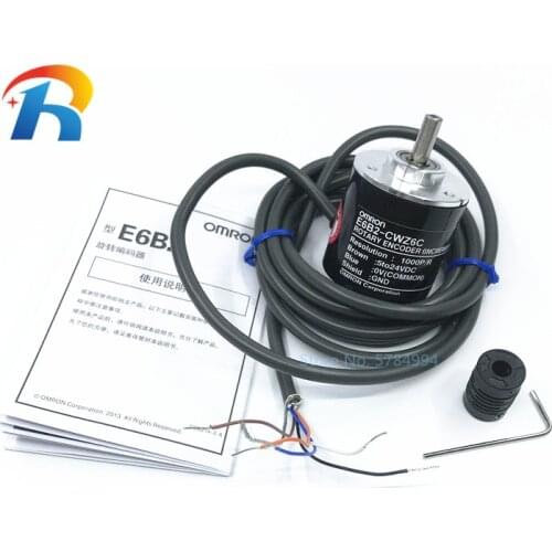 E6B2CWZ6C OMRON Rotary Encoder E6B2-CWZ6C 10 20 30 60 100 200 300 360 400 500 600 1000 1024 1800 2000 2500P/R 5-24V NPN output