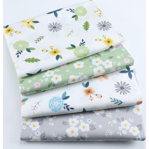 Cotton Patchwork fabric Printed Flower 100% Cotton Twill Fabric,DIY Sewing Quilting Fat Quarters Material For Baby&Child