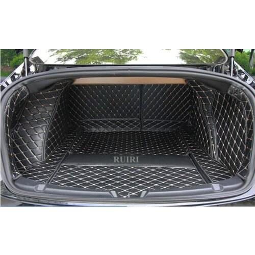 Good quality! Custom special car trunk mats for Tesla Model 3 2021 durable boot carpets cargo liner mats for Model 3 2020-2017