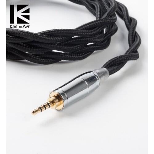 KBEAR 2 Core UPOCC Single Crystal Copper Cable 3.5/2.5/4.4mm MMCX/0.78mm/QDC 2Pin for ST10S ZSX C12 KXXS ZSN Pro ZSX BL05/03