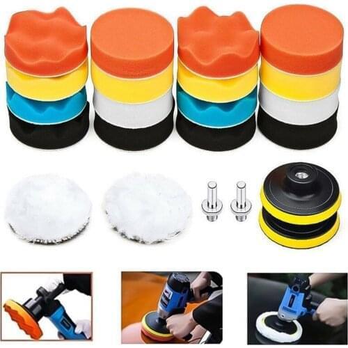 Set 22pcs Car Polishing Pad Drill Sponge Kit Set Waxing Foam Seal car cleaning Wide range of use автоаксессуары для авто