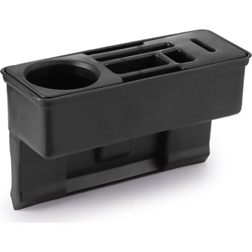 Car Seat Crevice Storage Box Seat Gap Slit Pocket Universal Car Seat Organizer Card Phone Holder Pocket With Cup Holder