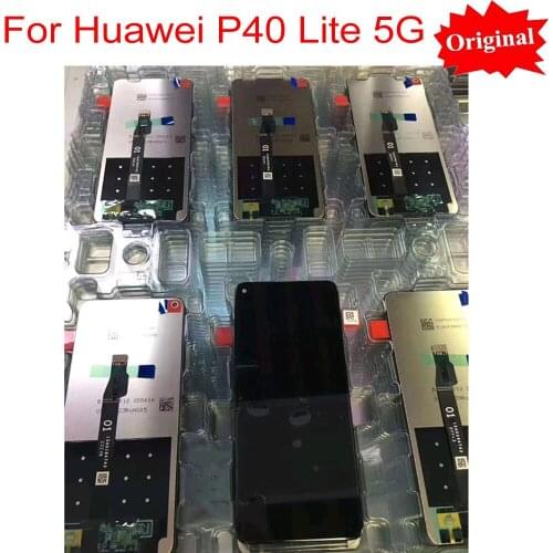 Original Black 6.5 inch For Huawei P40 Lite 5G Global CDY-NX9A CDY-N29A Lcd Display Touch Screen Digitizer Assembly P40Lite 5G