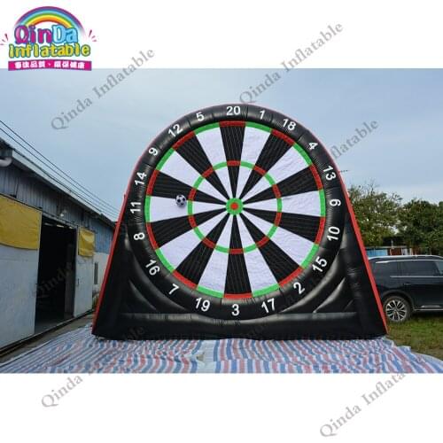 Outdoor giant inflatable human foot darts 5m height inflatable soccer darts for sale