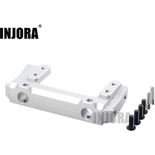 INJORA Aluminum Alloy Front Bumper Mount Servo Stand for 1/10 RC Crawler Axial SCX10 II AX90046 90046 90047 Upgrade Part