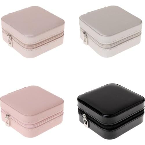Jewelry Box Portable Storage Organizer Zipper Portable Women Display Travel Case