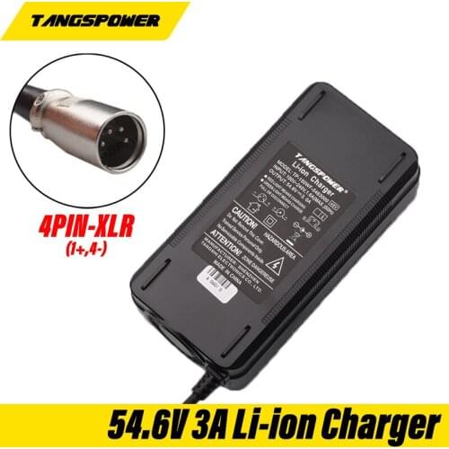 54.6V 3A Lithium Battery Charger 54.6V3A electric bike Charger for 13S 48V Li-ion Battery pack charger High quality