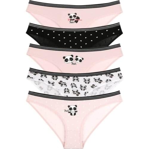NUNELL 5Lİ WOMEN PANTIES SET TÜRKİYEDE ÜRETİLMİŞTİR 2021 NEW COTTON COLLECTION WOMEN SEXY POLULER