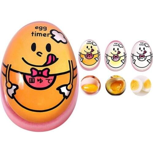 1PC Changing Egg Timer Resin Material Perfect Boiled Eggs By Temperature Kitchen Helper Egg Timer Tools