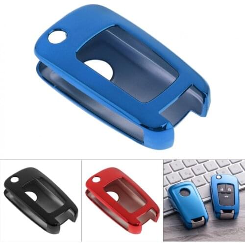 2 Colors Folding TPU Car Key Case Protector Holder for Chevrolet Cruze Aveo Trax Opel Astra Corsa Meriva Zafira Antara Mokka