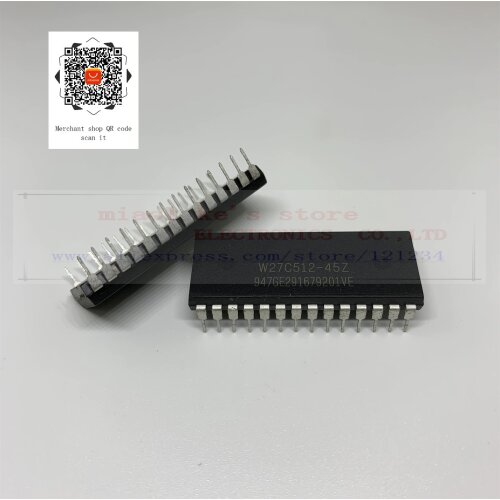 [ 5pcs/1lot]100%New original; W27C512-45Z W27C512-45 W27C512 27C512 DIP28 - EEPROM memory IC 512Kb (64Kx8) parallel 45ns 28PDIP