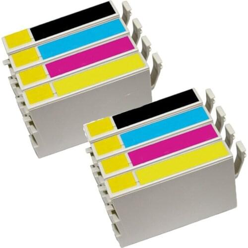 8 Pack Compatible Ink Cartridges Epson 60 With Epson Stylus C68,C88,C88Plus,CX3800,CX3810,CX4200,CX4800,CX5800F