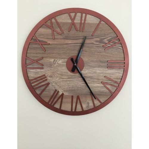 Goodtime Roman Numeral Decorative Wall Clock 48 cm MDF Wooden Home Needles Design Free Shipping