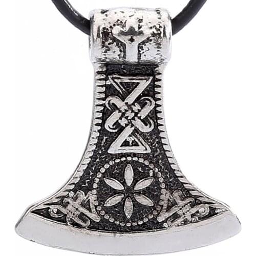 Cool Nordic Hatchet Mjolnir Hatchet Viking Gothic Male Chain Necklace Pendant Jewelry Delicate 2017 New Arrival