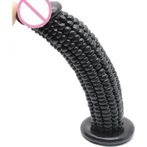 Corn Shape Dildo 185mm Long PVC Material Sex Toys For Women Vagina Pussy Masturbator Anal Butt Plug Fidget Adult Products Erotic