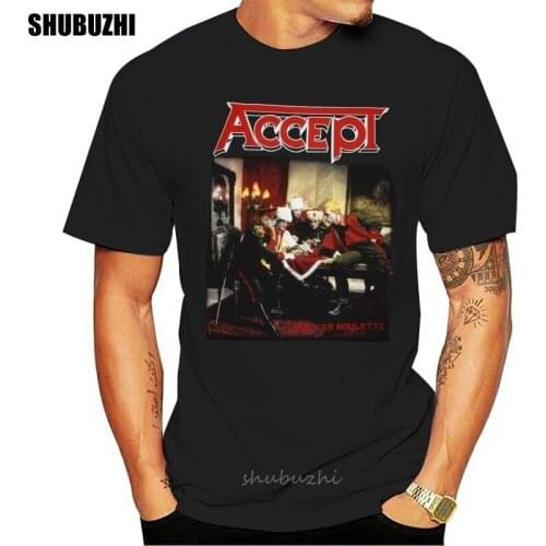 ACCEPT UDO HEAVY METAL RUNNING WILD RAGE NEW BLACK T-SHIRT male brand teeshirt men summer cotton t shirt