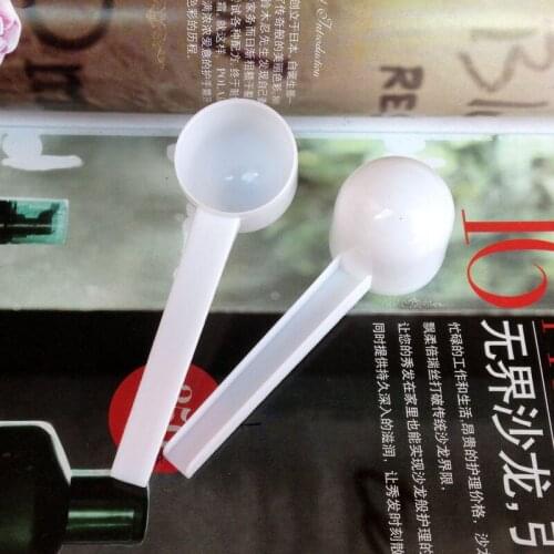 500pcs/lot 5g White Spoon 5 gram Food Grade PP Medical Milk Powder Liquid Round-bottomed Spoon Plastic Scoop ZA5044