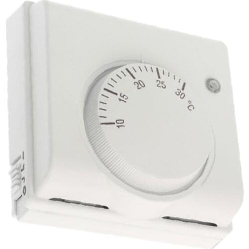 220V 6A Room Mechanical Thermostat Regulator Temperature Controller Air Condition and Floor Gas Boiler Heating Multi Options