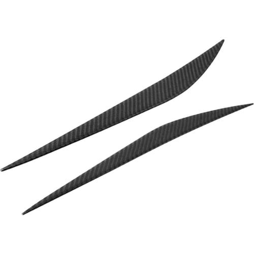 Carbon Fiber Headlight Eyebrow Eyelid Cover Trim for BMW 3 Series F30 2013/ 2014/ 2015/ 2016/ 2017