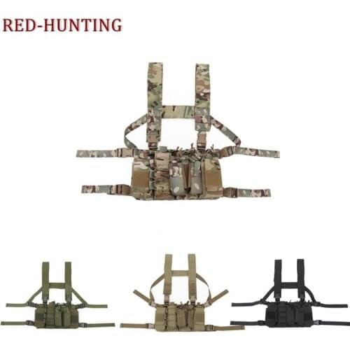 New Mag Carrier Chest Vest Tactical Chest Rig Airsoft Hunting Vest Light Weight Tactical Vest Molle Pouch Holder for M4 M16