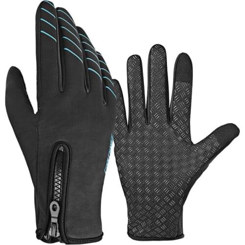 New Store Bicycle Gloves Winter Warm Windproof Outdoor Sports Touch Screen Cycling Gloves Anti-Slip MTB Bike Full Finger Gloves
