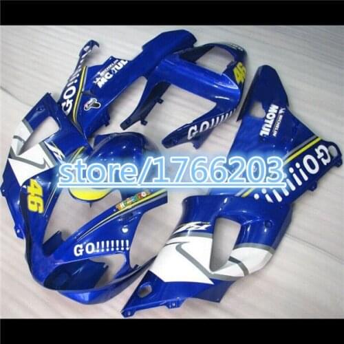 Blue white ABS Fairings For YZFR1 2000 2001 YZF-R1 00-01 Fairing Kit W11 Fit For YZF R1 2000 2001 00 01 BBF