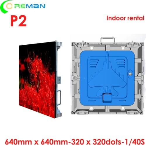 Customize P2 HD Full Color LED display Cabinet Screens 640*640mm Die-cast aluminum Cabinet led board