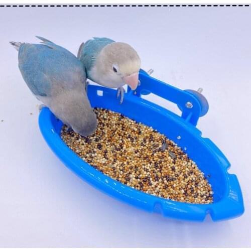 Plastic Bird Water Bath Box Feeder Bathtub Parrot For Parakeet Bird Pet Cage Hanging Bowl Parakeet Birdbath Hanging Accessory