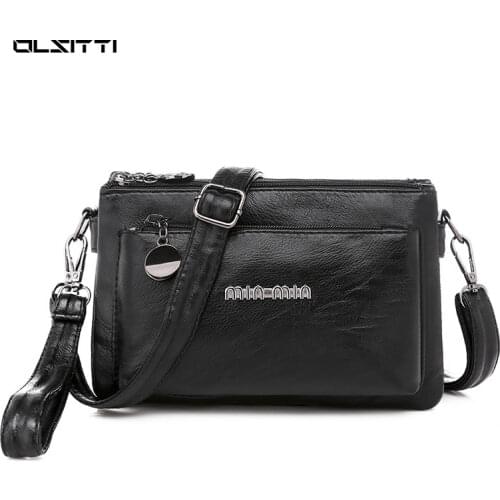 OLSITTI PU Leather Luxury Womens Handbags High Quality Shoulder Bags for Woman 2021 Ladies Crossbody Bags Clutch Phone Wallet