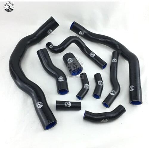 SILICONE RADIATOR COOLANT HOSE KIT FOR BMW MINI COOPER S R52 R53 01-06 (10Pcs)Red/Blue/Black