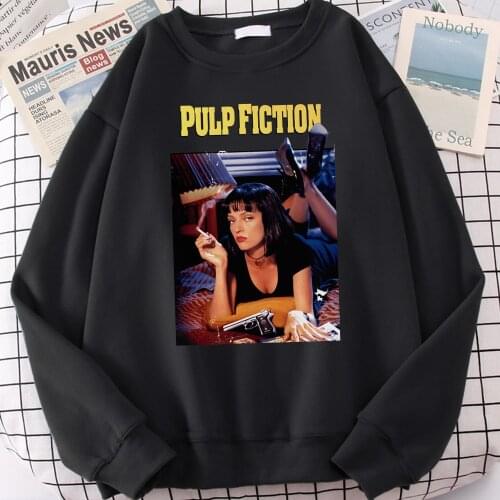 Pulp Fiction 2019 Spring Winter Fashion Tracksuit Men Sweatshirt Hip Hop Hoodie Fitness Bodywarmer hip hop vintage Sportswear