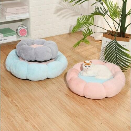 Flower shape Dog Bed Cute Pet Bed for Cats and Small Medium Large Dogs Cushion Blanket Dog Accessories Pet Products