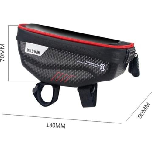 Bicycle Hardshell Front Beam Touch Screen Bag Waterproof Mobile Phone Bag