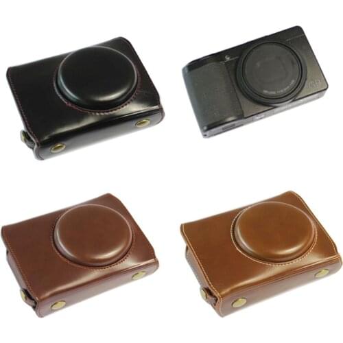 High Quality PU Leather Camera Case Bag Grip strap for Ricoh GR III