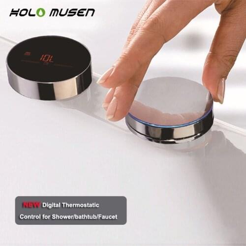 2 Panel Shower Wall Smart Thermostatic Shower Mixer Valve Digital Shower Panels Thermostat Bathtub Control Douche Thermostaat