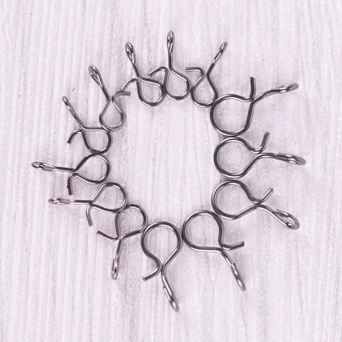 20/30/50Pcs to chooose Black Color Fly Fishing Snap Quick Change for Hook & Lures S/M/L