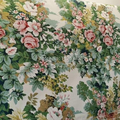 2020 New Arrivals Rose Printed 100% Cotton fabric Cotton Twill Cloth for DIY sewing patchwork cloth sheet fabric