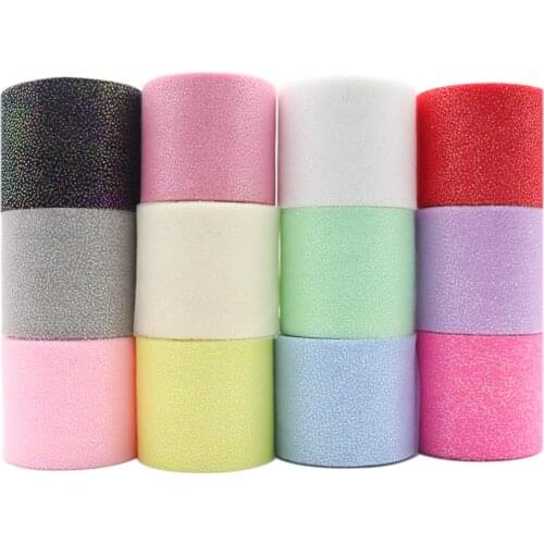 25Yards 6CM Symphony Hot Silver Dots Tulle Roll Organza Ribbon Party Supplies DIY Hair Bows Handmade Materials Y2021030502