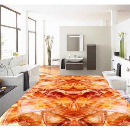 3D jade stone pebble floor 3d pvc wallpaper floor wallpaper 3d for bathrooms Home Decoration