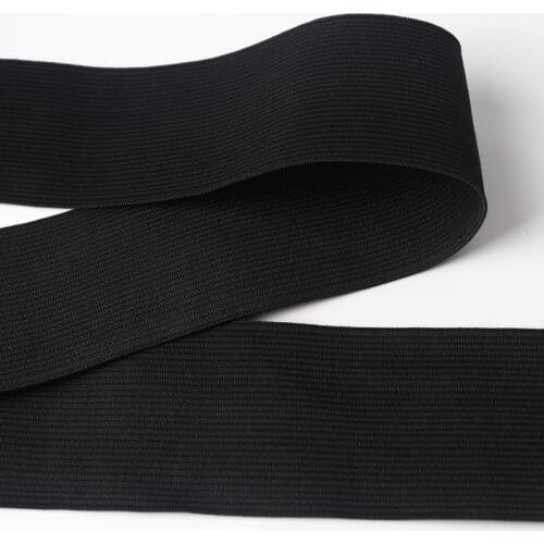 5/40mm household black and white elastic band line flat elastic rubber band for clothing accessories sewing supplies 1m or 5m